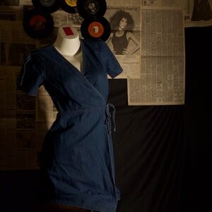 A-List women's denim tie dress